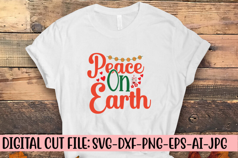 Peace On Earth SVG Cut File