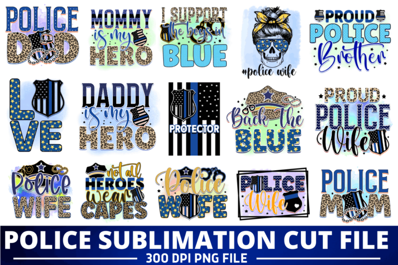 Police Sublimation Bundle