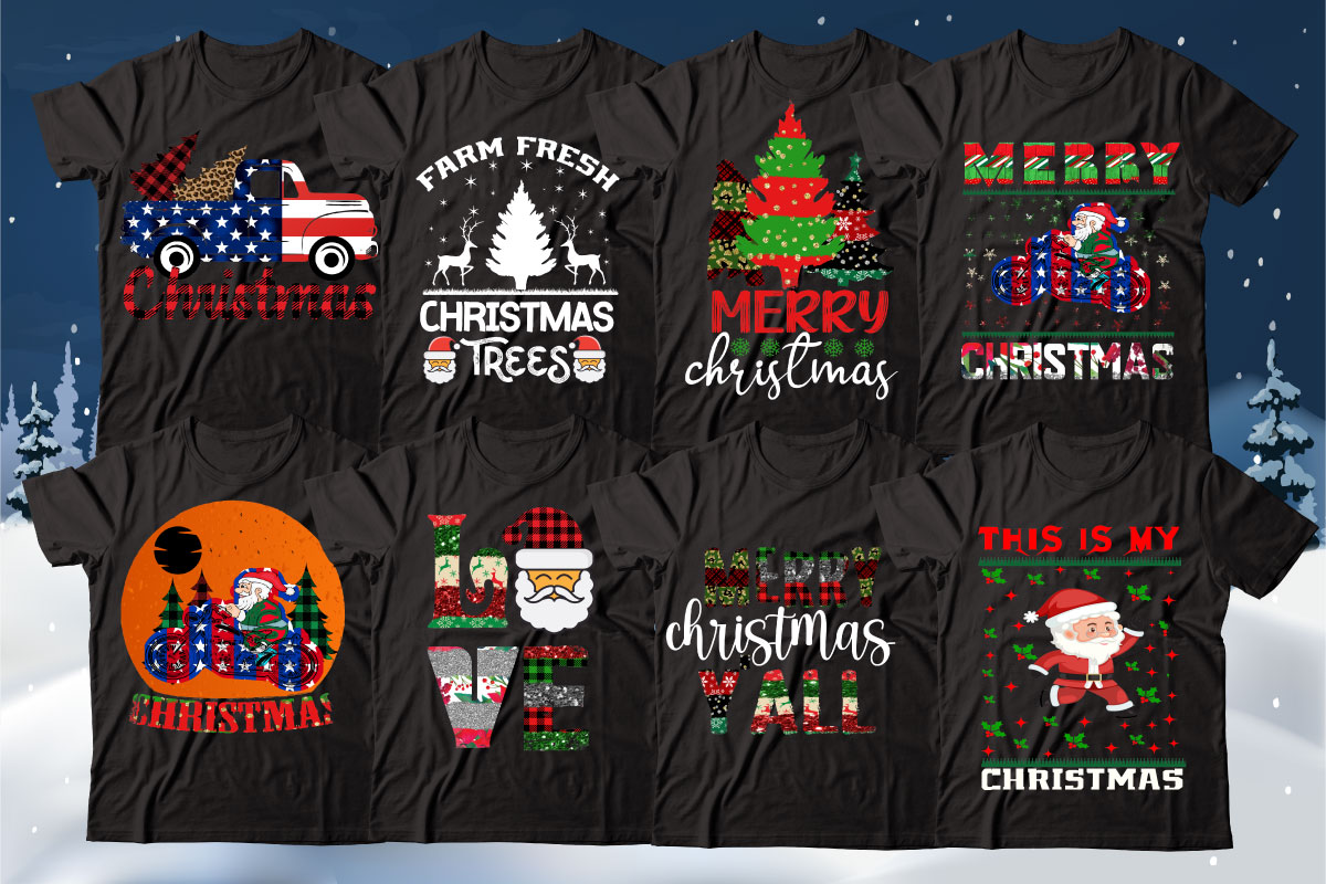 Chirstmas T-shirt Design Bundle,christmas svg, christmas svg free ...