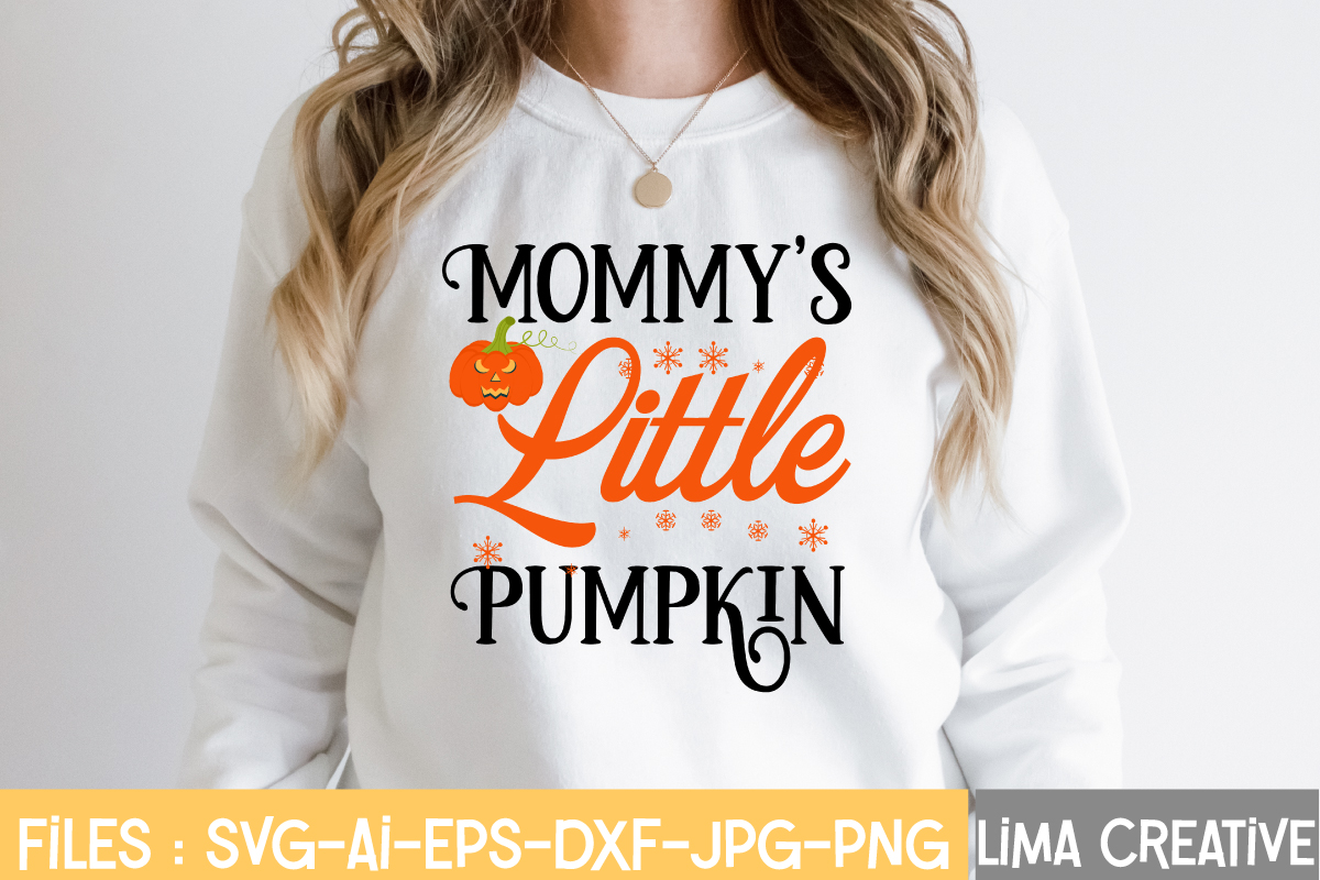 Mommy's Little Pumpkin T-shirt Design,fall t-shirt design, fall t-shirt