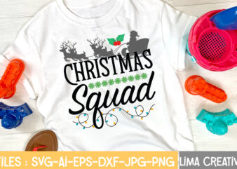 Christmas Squad T-shirt Design,CHRISTMAS SVG Bundle, CHRISTMAS Clipart, Christmas Svg cricut Files , Christmas Svg Cut Files My 1st Christmas Svg, Baby First Christmas Santa Claus Hat Sublimation Shirt Design