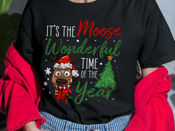 Rd it_s the moose wonderful time of the year christmas holiday shirt t shirt design online