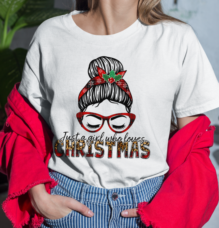 RD Just A Girl Who Loves Christmas , Merry Christmas Shirt