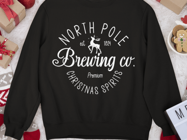 Rd north pole brewing co unisex shirt, premium christmas spirit, christmas shirt, brewing co shirt, holiday shirt t shirt design online