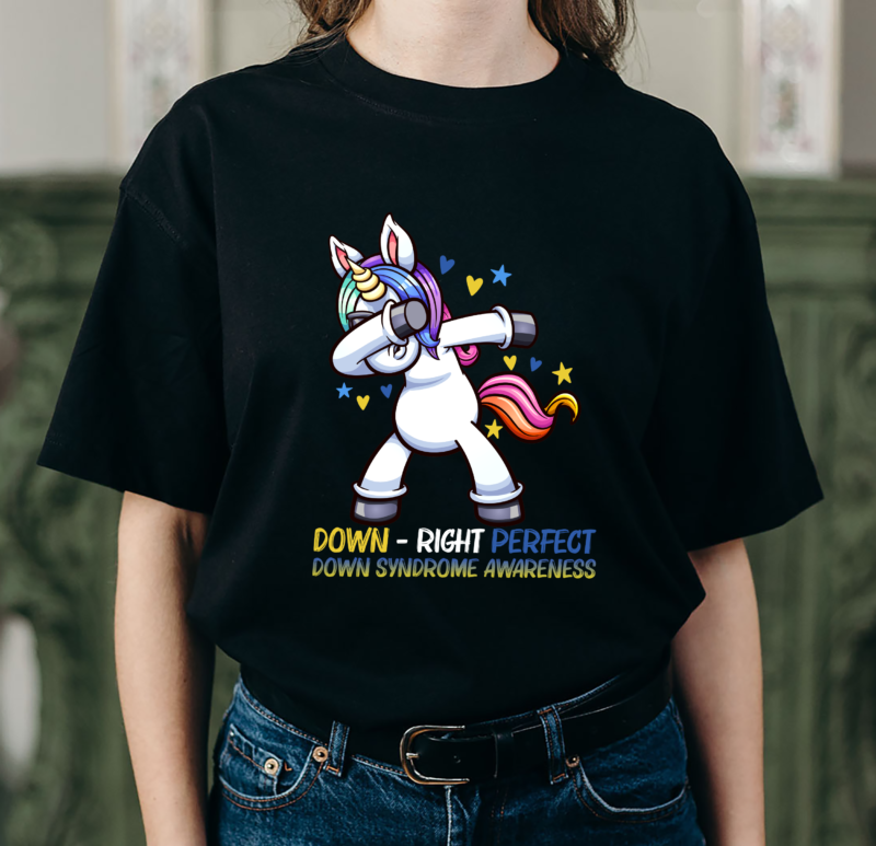 RD Unicorn Down Right Perfect Shirt Down Syndrome Awareness - Buy t ...