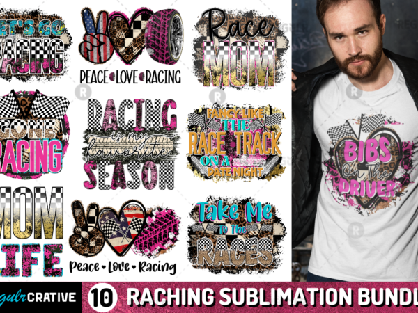 Racing sublimation bundle t shirt design online