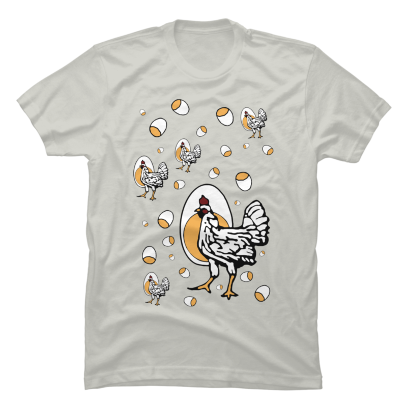 Retro Chickens And Eggs - Buy t-shirt designs