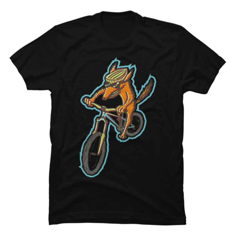 Riding Bike Coyote - Buy T-shirt Designs