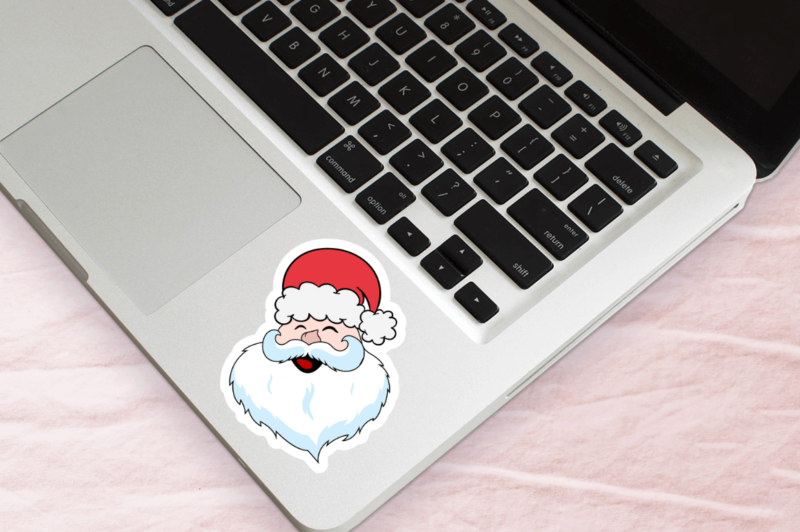 Santa Claus faces Sticker Bundle