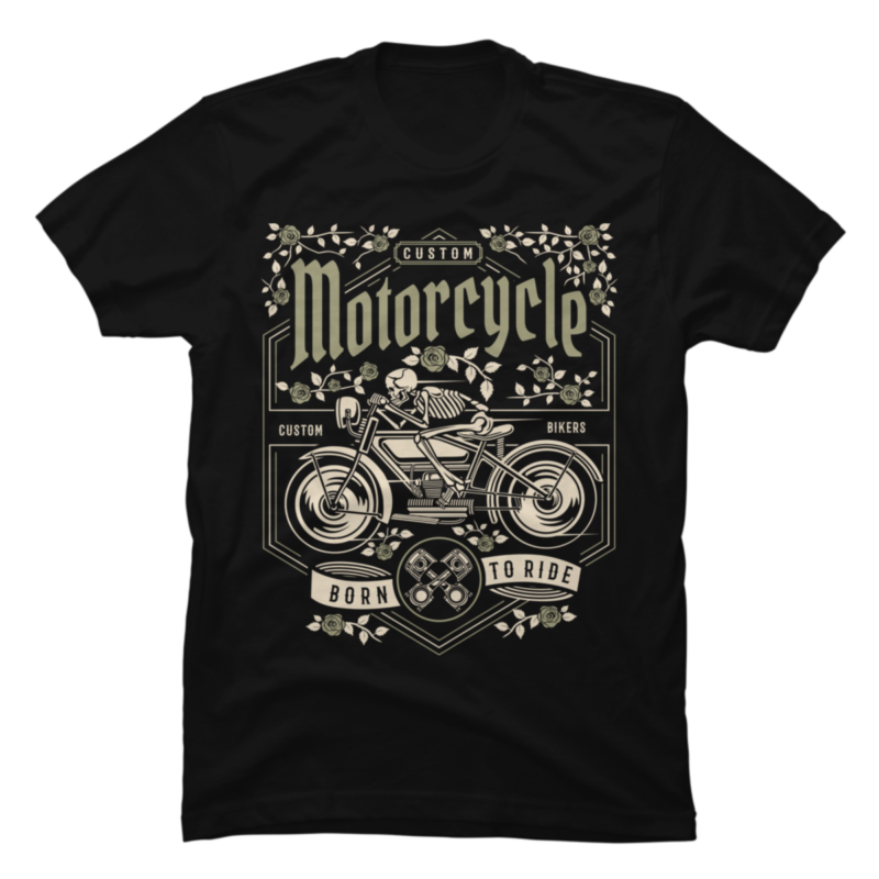 Skull motorcycle Skeleton riding motorcycle Racing skull - Buy t-shirt ...