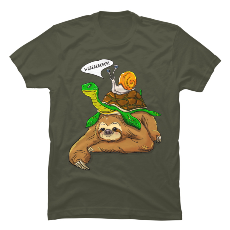 Snail, turtle and Sloth,Snail, turtle and Sloth prtesent tshirt - Buy t ...