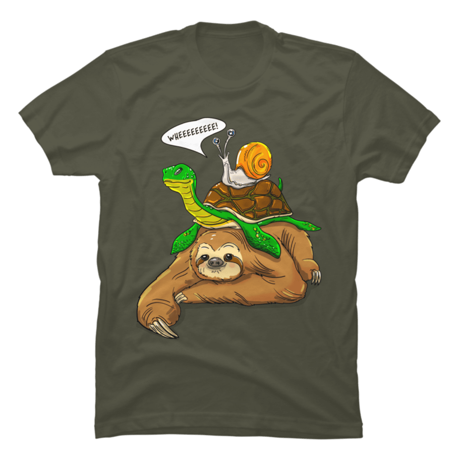 Snail, turtle and Sloth,Snail, turtle and Sloth prtesent tshirt - Buy t