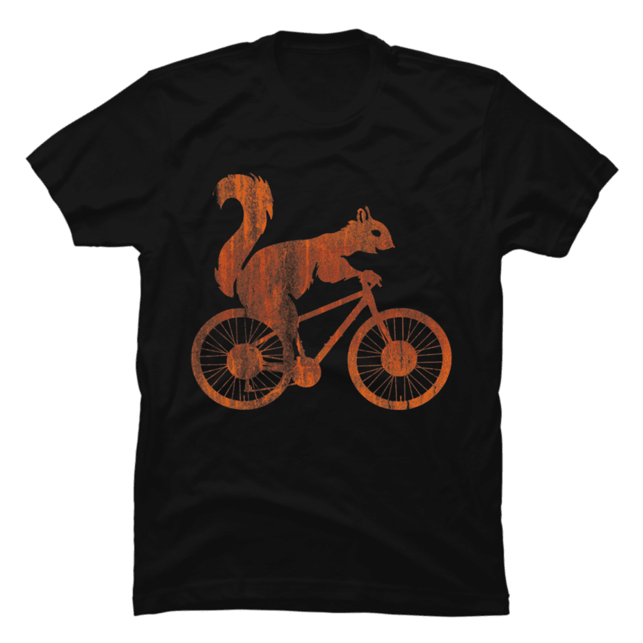 Squirrel Riding A Bicycle Vintage Bike Squirrel - Buy t-shirt designs