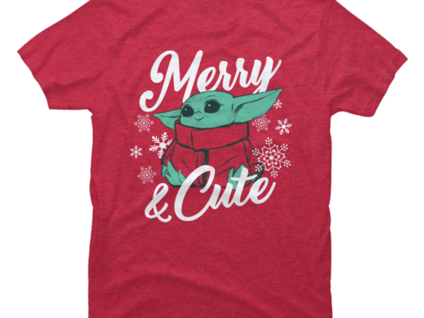 Star Wars Mandalorian Christmas The Child Merry and Cute - Buy t-shirt ...