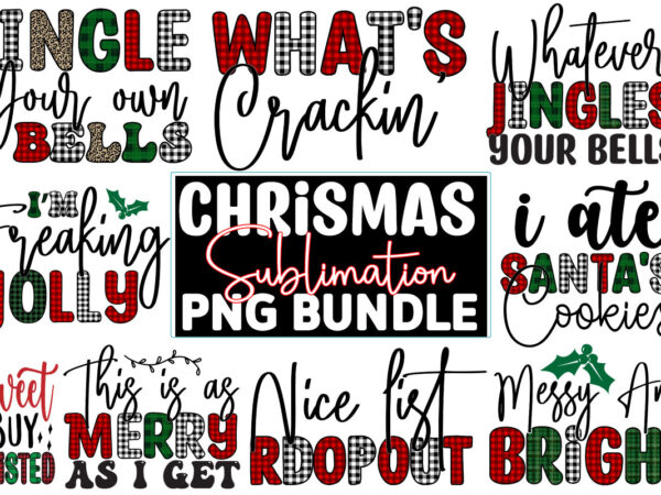 Funny christmas png design bundle