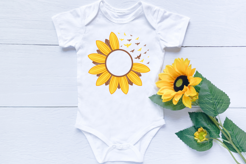 Sunflower Clipart SVG Bundle