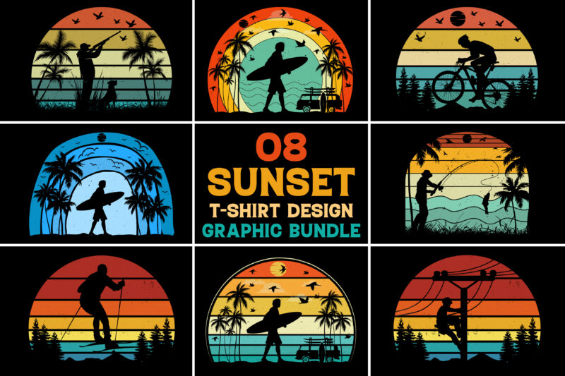 Sunset Retro Vintage T-Shirt Design Graphic Bundle,Retro Tshirt Design,Vintage Tshirt Design,Retro Vintage Tshirt Design,Retro T-shirt Design,Vintage T-shirt Design,Retro Vintage T-shirt Design,Retro Vintage Sunset,Sunset T-shirt,Vintage Retro Sunset T-shirt,Sunset Retro Vintage T-shirt,Sunset