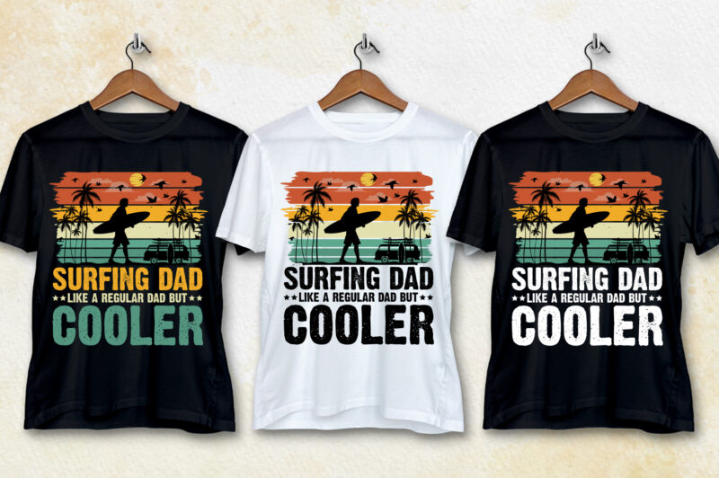 Vintage Sunset T-Shirt Design Bundle