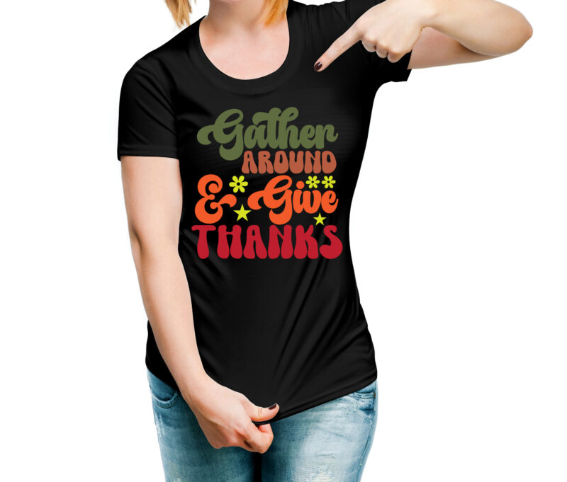 Gather Around & Give Thanks VECTOR DESIGN