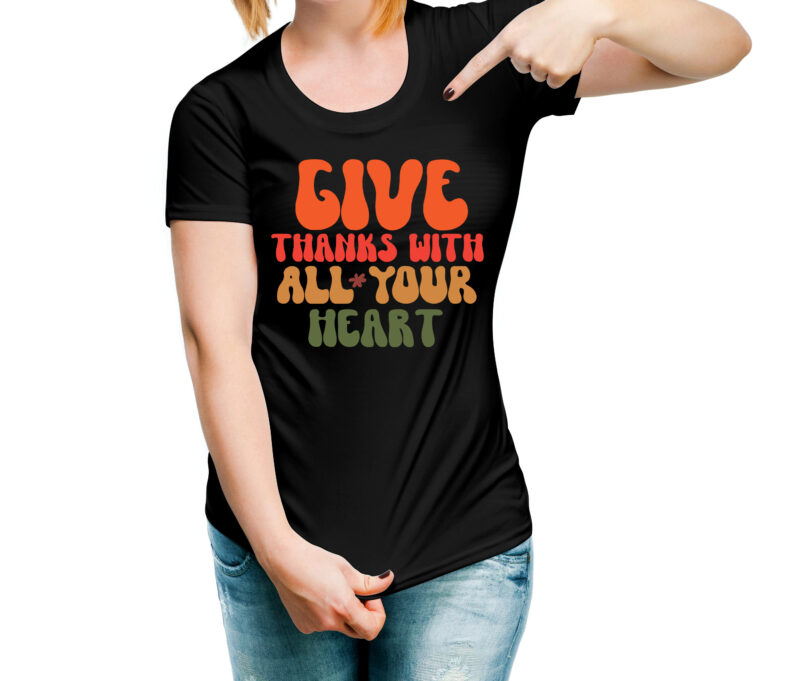 Give Thanks With All Your Heart VECTOR DESIGN