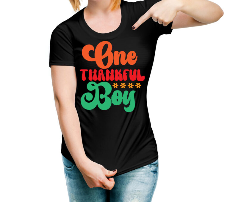 one thankful boy VECTOR DESIGN