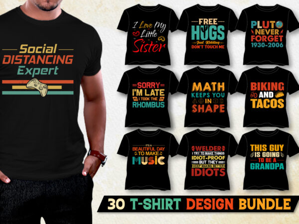 T-shirt design bundle-typography