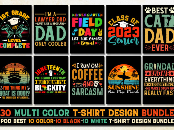 T-shirt design bundle for pod