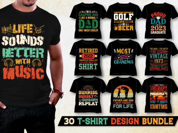 T-shirt design bundle for pod