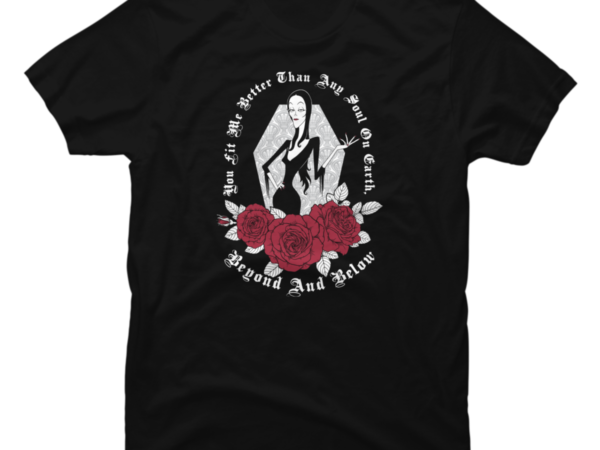 The Addams Family Morticia Addams Beyond And Below - Buy t-shirt designs
