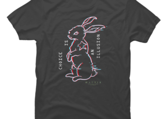 The Matrix Resurrections White Rabbit Illusion - Buy t-shirt designs