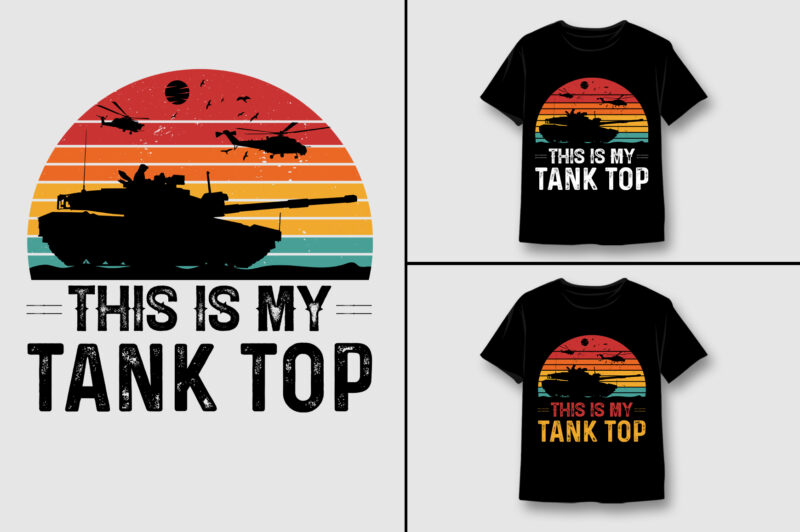 Vintage Sunset T-Shirt Design Bundle