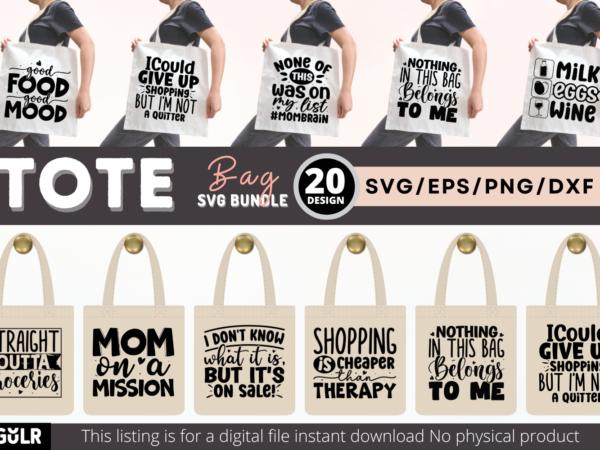 Tote bag svg bundle t shirt designs for sale