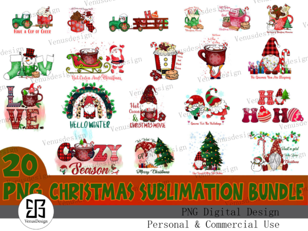 Christmas sublimation bundle t shirt vector file