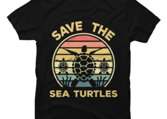 Vintage Save The Sea Turtles - Sea Turtle Archives - Buy t-shirt designs