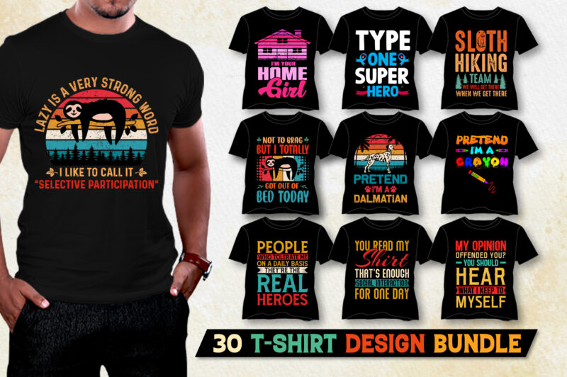 Vintage T-Shirt Design Bundle