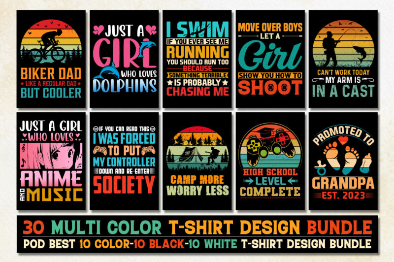 Vintage T-Shirt Design Bundle