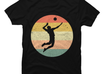 Volleyball Tee Retro Gift - Buy t-shirt designs