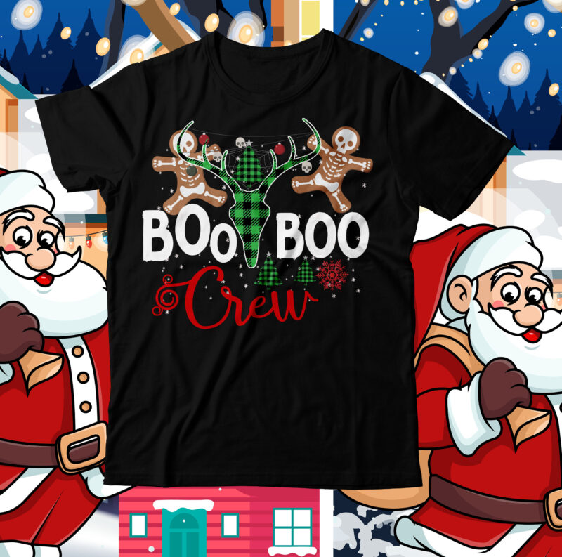 Boo Boo Crew T shirt design, Boo Boo Crew SVG cut file, Boo Boo Crew SVG design, Boo Boo Crew Sublimation T shirt design, Boo Boo Crew Sublimation design, christmas