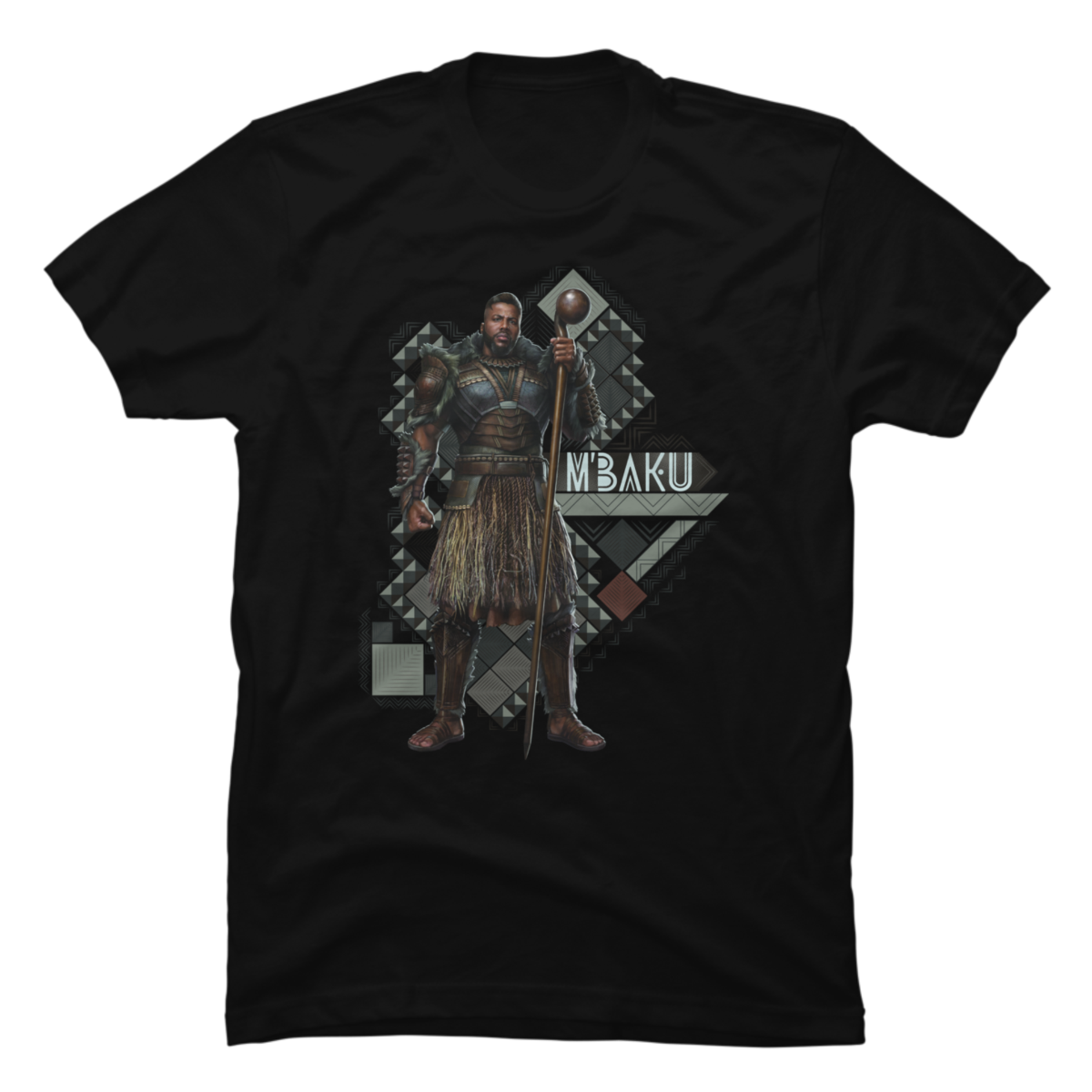 Wakanda Forever M'Baku Stance Pattern - Buy t-shirt designs