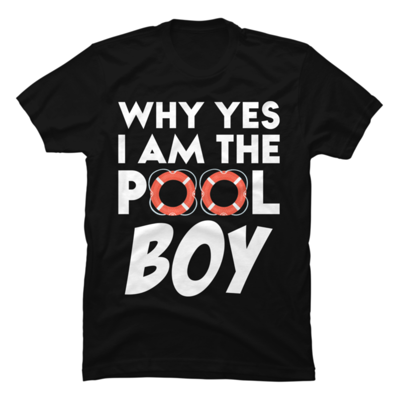 Why Yes I Am The Pool Boy Funny Swimmer Swimming Swim Gift - Buy t ...