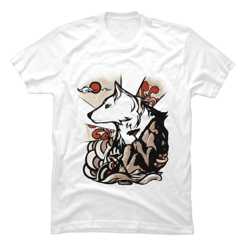 Wolf Ukiyo-e,Wolf Ukiyo-e present tshirt - Buy t-shirt designs