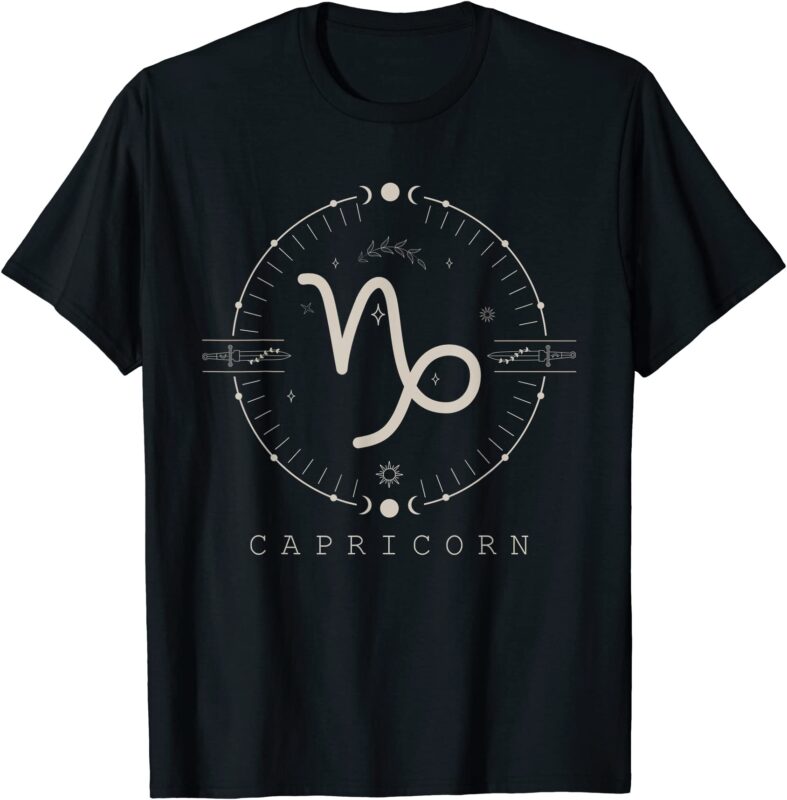 22 Capricorn PNG T-shirt Designs Bundle For Commercial Use Part 1 - Buy ...