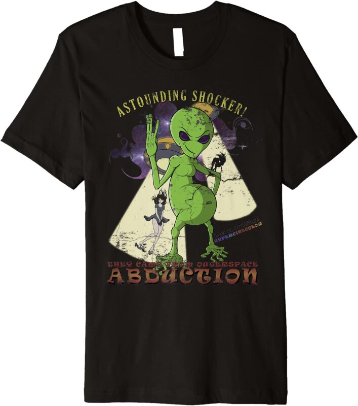 Alien Abduction Vintage Premium T Shirt Men Buy T Shirt Designs