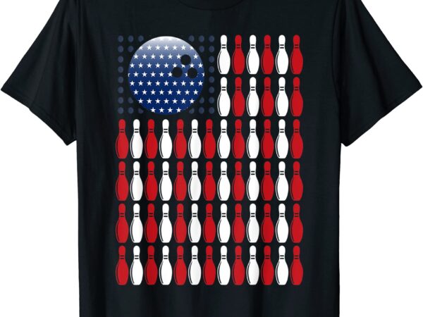 American flag bowling shirt bowler gifts for bowling team t shirt men