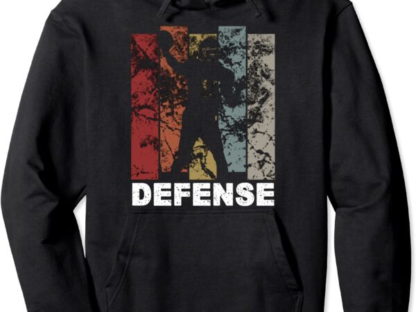 American football team football player defense pullover hoodie unisex t shirt vector