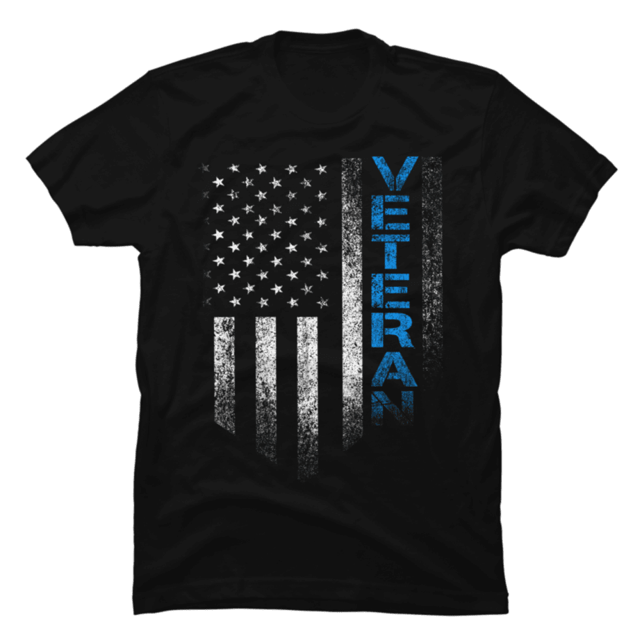 american veteran blue line flag - Buy t-shirt designs