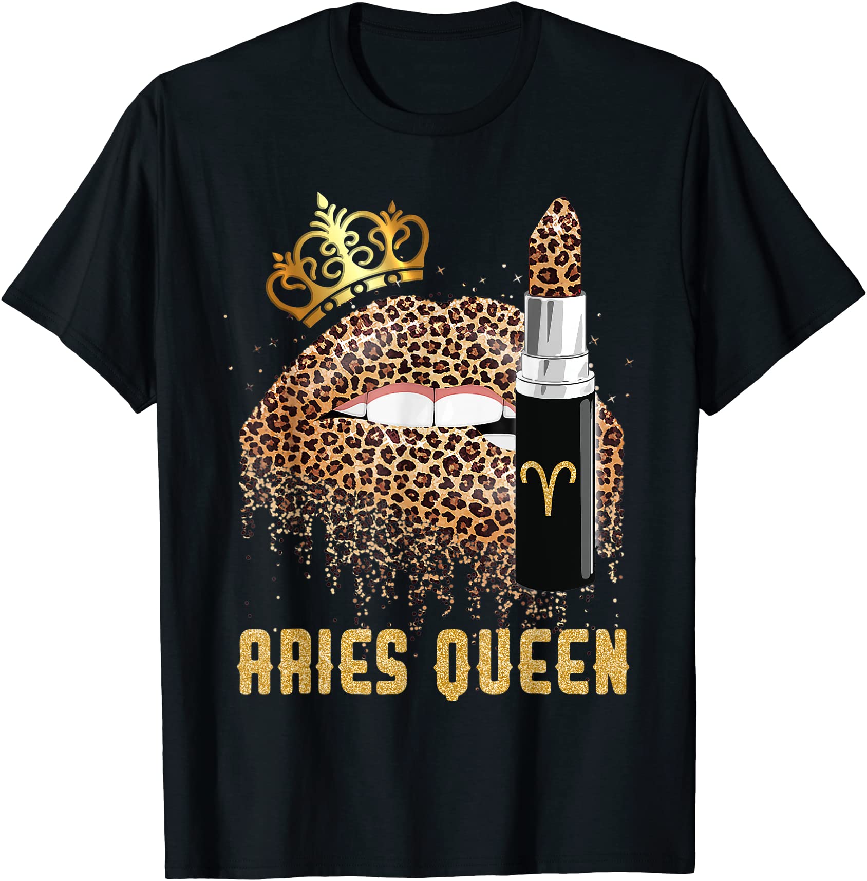 aries queen leopard lips shirt aries t shirt men - Buy t-shirt designs