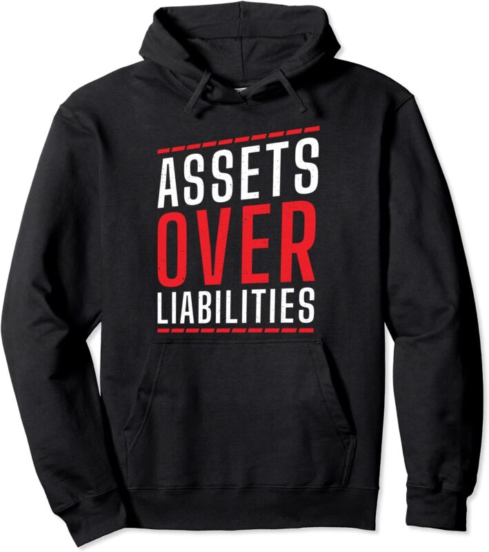 assets over liabilities funny accountant accounting cpa pullover hoodie unisex