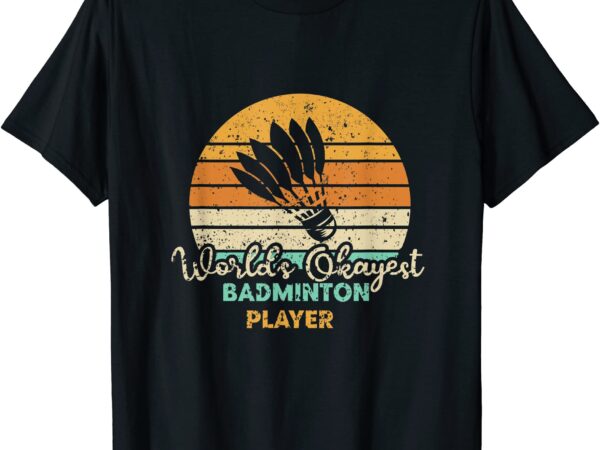 Badminton shuttlecock sport tennis survey t shirt men