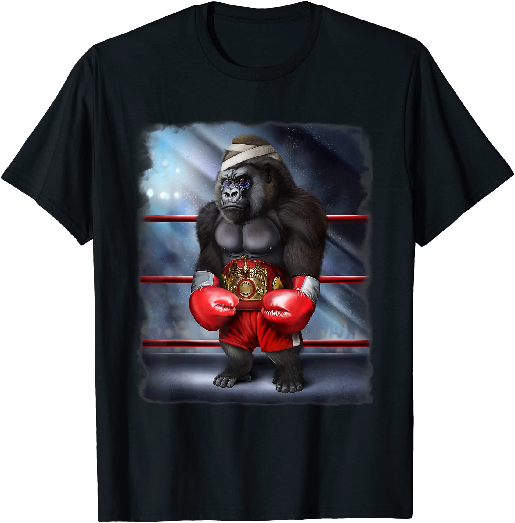 boxing champion gorilla fighter t shirt men - Buy t-shirt designs